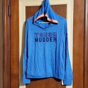Large Tough Mudder hooded long sleeve tshirt
